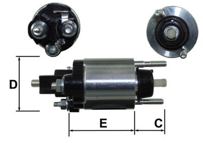 Elektromagnetický spínač, startér GM E9080