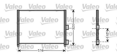 VALEO 818020 Радиатор кондиционера  для FIAT IDEA (Фиат Идеа)