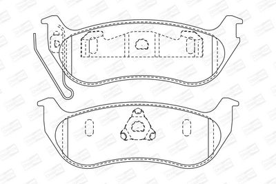 BREMSBELAGSATZ SCHEIBENBREMSE CHAMPION 573683CH 1