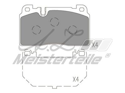 комплект спирачно феродо, дискови спирачки A.Z. Meisterteile AZMT-44-022-1633