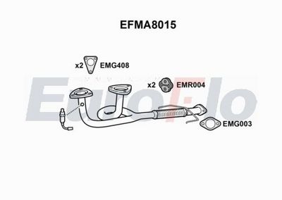 EuroFlo Exhaust Pipe EFMA8015