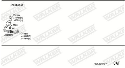 Изпускателна система WALKER FOK108797