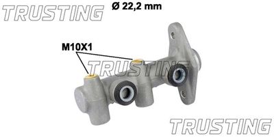 Главный тормозной цилиндр TRUSTING PF946 для HYUNDAI ACCENT