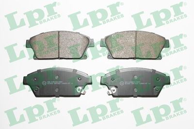 Комплект тормозных колодок, дисковый тормоз LPR 05P1562 для OPEL MOKKA