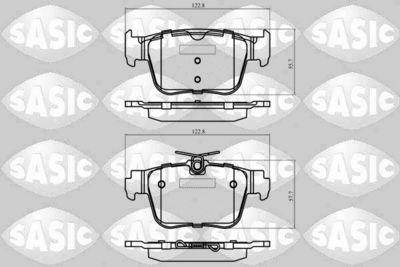 Zestaw klocków hamulcowych, hamulce tarczowe SASIC 6210128