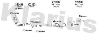 Układ wydechowy KLARIUS 362201E