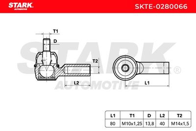 накрайник на напречна кормилна щанга STARK SKTE-0280066