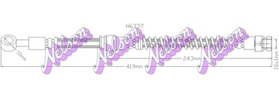 Тормозной шланг KAWE H6737 для HYUNDAI i10