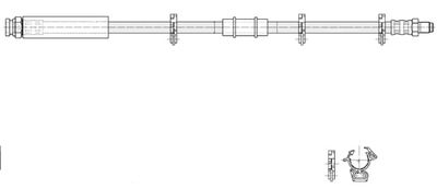 Тормозной шланг CEF 516995 для AUTOBIANCHI Y10