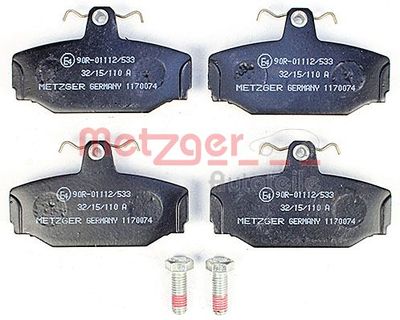 BREMSBELAGSATZ SCHEIBENBREMSE METZGER AUTOTEILE 1170074 1