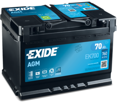 EK700 EXIDE Стартерная аккумуляторная батарея