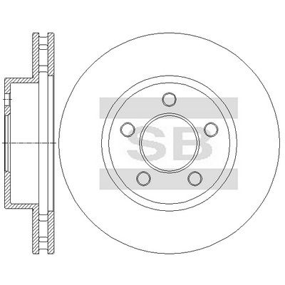 спирачен диск Hi-Q SD5527