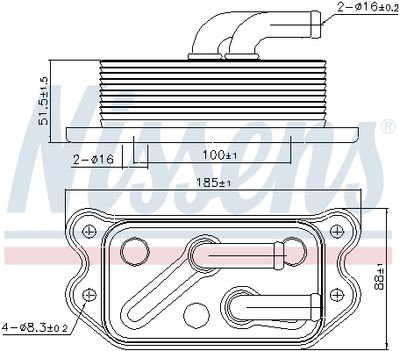 ÖLKüHLER MOTORöL NISSENS 90716 5