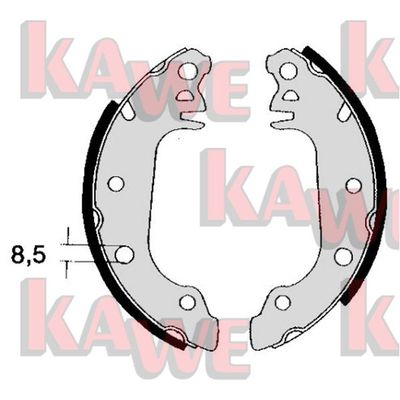 KAWE 04710 Ремкомплект барабанных колодок для DAF CF FAR 370 KAWE 04710 Ремкомплект барабанных колодок для DAF CF FAR 370