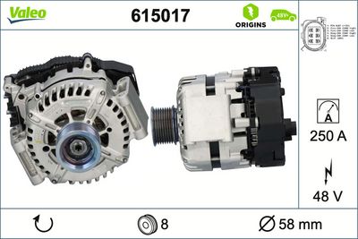 STARTERGENERATOR VALEO 615017