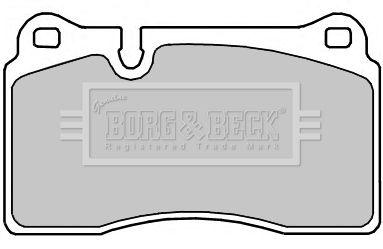 Комплект тормозных колодок, дисковый тормоз BORG & BECK BBP2374 для FERRARI 612