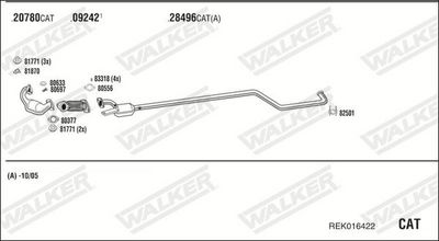 ABGASANLAGE WALKER REK016422