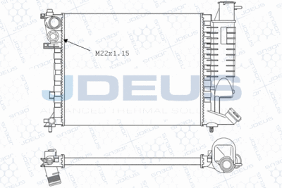 RADIATOR RACIRE MOTOR JDEUS 007M22