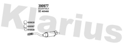 Układ wydechowy KLARIUS 931966E