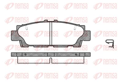 Комплект тормозных колодок, дисковый тормоз REMSA 0376.00 для LEXUS LS