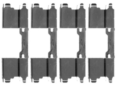 Комплектующие, колодки дискового тормоза HELLA 8DZ 355 203-501 для MERCEDES-BENZ eSPRINTER