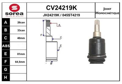 GELENKSATZ ANTRIEBSWELLE