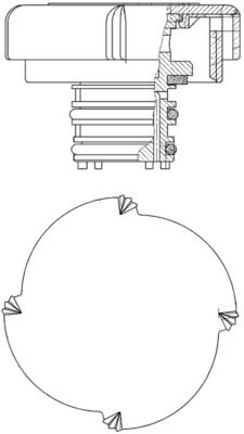 Cap, coolant tank CRB 22 000P