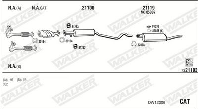 Изпускателна система WALKER DW12006