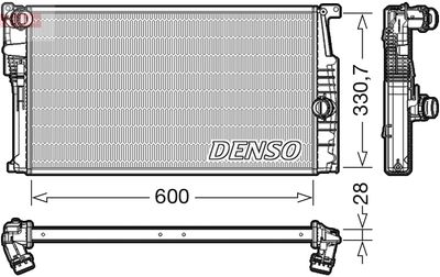 DENSO DRM05015 Радиатор охлаждения двигателя  для BMW 4 (Бмв 4)