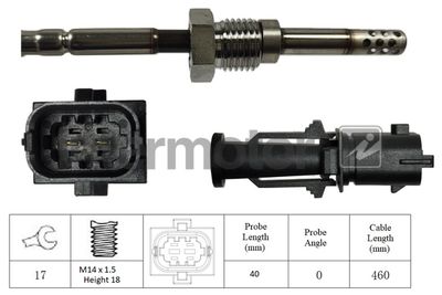 Sensor, exhaust gas temperature Intermotor 27016