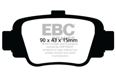 EBC Brakes DP998 Тормозные колодки и сигнализаторы  для NISSAN MICRA II (K11) 1.0 i 16V