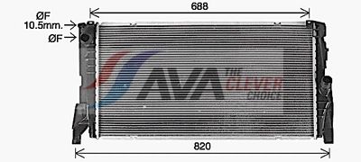 RADIATOR RACIRE MOTOR AVA Clever Choice BW2585 1