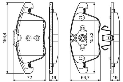 Brake Pad Set, disc brake 0 986 494 169