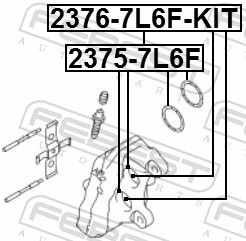 Repair Kit, brake caliper 2375-7L6F