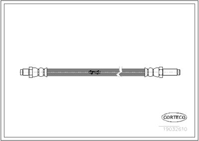 Тормозной шланг CORTECO 19032610 для RELIANT SCIMITAR