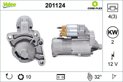 Startmotor VALEO 201124