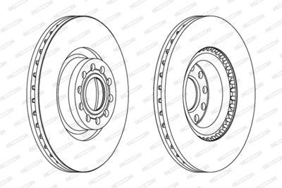 FERODO DDF1150 Тормозной диск 