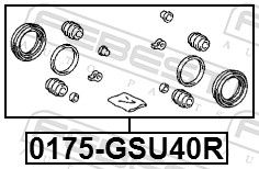 Repair Kit, brake caliper 0175-GSU40R