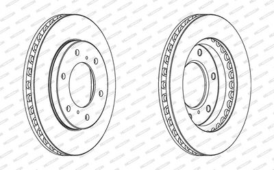 BREMSSCHEIBE FERODO DDF1818C 1