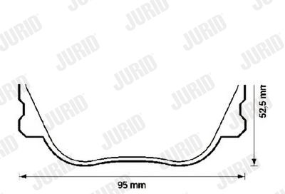 Комплект тормозных колодок, дисковый тормоз JURID 571415J для VOLVO 480