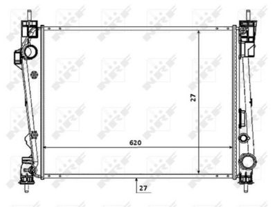 Radiator, engine cooling 53933