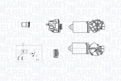 Silnik wycieraczek MAGNETI MARELLI 064378700010