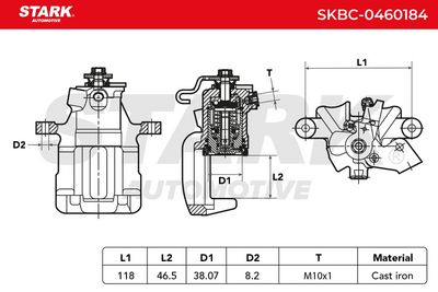спирачен апарат STARK SKBC-0460184