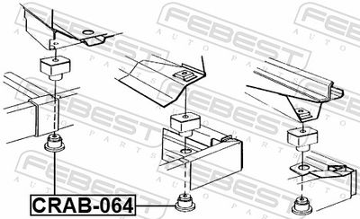 SUPORT AX FEBEST CRAB064 1