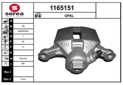 BREMSSATTEL SNRA 1165151