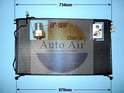 Condenser, air conditioning Auto Air Gloucester 16-1237