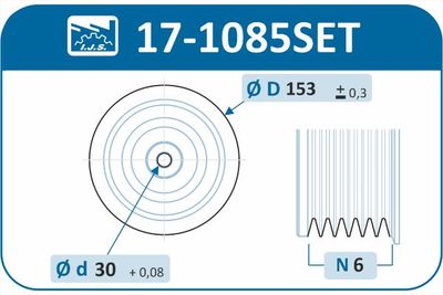 Belt Pulley Set, crankshaft 17-1085SET