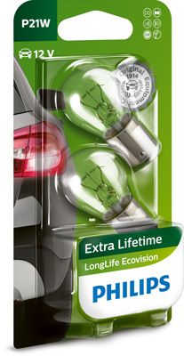 PHILIPS Glühlampe LongLife EcoVision (12498LLECOB2)