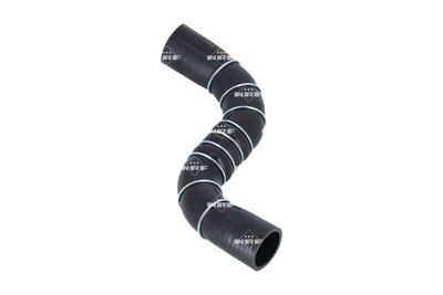 Intercooler slang Rechts (Uitlaatzijde, diameter 44/45mm, lengte 390mm, zwart) past: NISSAN QASHQAI I, QASHQAI II 1.5D 11.06-