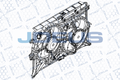 JDEUS EV8E9740 Вентилятор системы охлаждения двигателя  для FIAT 500X (Фиат 500x)